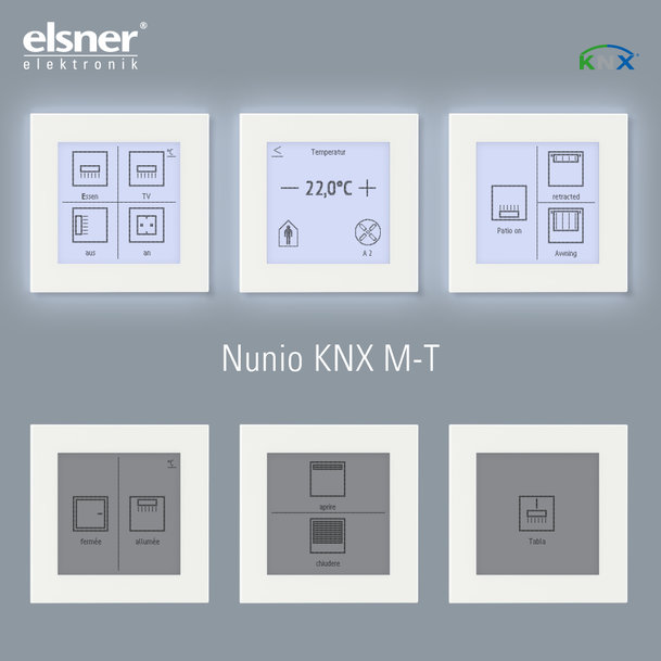 Flexibel use of spaces with the universal push-button Nunio KNX M-T